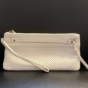 White Banana Republic Wristlet